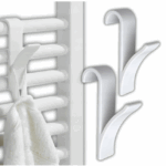 2x HACZYK WIESZAK NA GRZEJNIK KALORYFER ŁAZIENKOWY UCHWYT NA RĘCZNIK ZESTAW