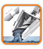 MOP PŁASKI OBROTOWY PODŁOGOWY ROTACYJNY Z WYCISKACZEM DO MYCIA PODŁOGI - obrazek 8