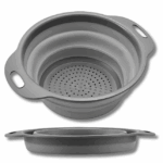 DURSZLAK SILIKONOWY SKŁADANY CEDZAK KUCHENNY SITKO Z UCHWYTEM OCIEKACZ