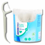 NIĆ DENTYSTYCZNA DO ZEBÓW MIĘNTOWA Z WYKAŁACZKI 2w1 75szt NICIOWYKAŁACZKI