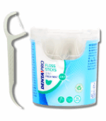 NIĆ DENTYSTYCZNA DO ZEBÓW MIĘNTOWA Z WYKAŁACZKI 2w1 75szt NICIOWYKAŁACZKI