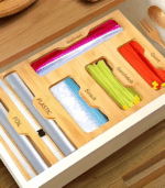 ORGANIZER DO KUCHNI BAMBUSOWY ORDINE DYSPENSER DO FOLII SPOŻYWCZEJ OBCINACZ - obrazek 4