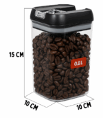 POJEMNIK NA ŻYWNOŚĆ 0,8L ORGANIZER DO PRZECHOWYWANIA KUCHENNY ZACISK 1 SZT - obrazek 2