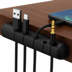 ORGANIZER NA KABLE UCHYWT DO KABLI SAMOPRZYLEPNY PRZEWODY CZARNY ŁADOWARKI
