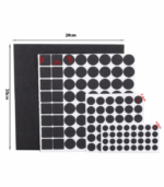 PODKŁADKI FILCOWE Samoprzylepne Pod Krzesła Meble Zestaw 133 szt Czarne - obrazek 2