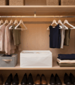 ORGANIZER DO SZUFLADY NA BIELIZNĘ POJEMNIK TEKSTYLNY SZUFLAD UBRANIA BIAŁY - obrazek 5