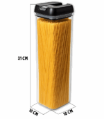 POJEMNIK NA ŻYWNOŚĆ 1,9L ORGANIZER DO PRZECHOWYWANIA KUCHENNY ZACISK 1 SZT - obrazek 2