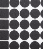 PODKŁADKI FILCOWE Samoprzylepne Pod Krzesła Meble Zestaw 133 szt Czarne - obrazek 4