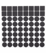 PODKŁADKI FILCOWE Samoprzylepne Pod Krzesła Meble Zestaw 133 szt Czarne - obrazek 8