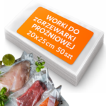 Folia Do Zgrzewarki 20x25cm Worki Moletowane Do Pakowania Próżniowego 50szt