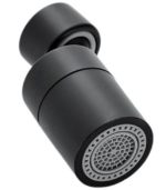 PERLATOR DO KRANU PRZEDŁUŻKA BATERII OBROTOWY CZARNY 2 FUNKCJE KOŃCÓWKA 360 - obrazek 3