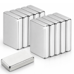 MOCNY MAGNES NEODYMOWY 10 SZT PŁYTKOWY PŁASKI MAGNESY NEODYMOWE 10X5X1,5MM