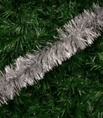 GIRLANDA CHOINKOWA SREBRNY ŁAŃCUCH ŚWIĄTECZNA 2m OZDOBY CHOINKOWE - obrazek 6