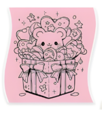 PAPIER TERMICZNY KOLOROWY 3 ROLKI WKŁADY DO MINI DRUKARKI DRUKUSIA ZESTAW - obrazek 2